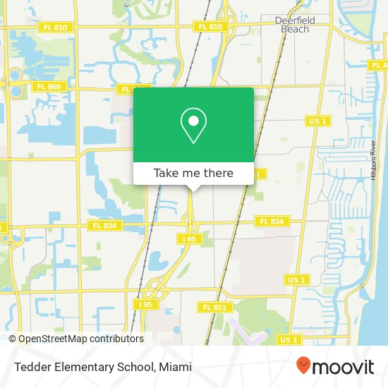 Tedder Elementary School map