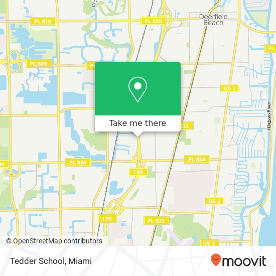Mapa de Tedder School