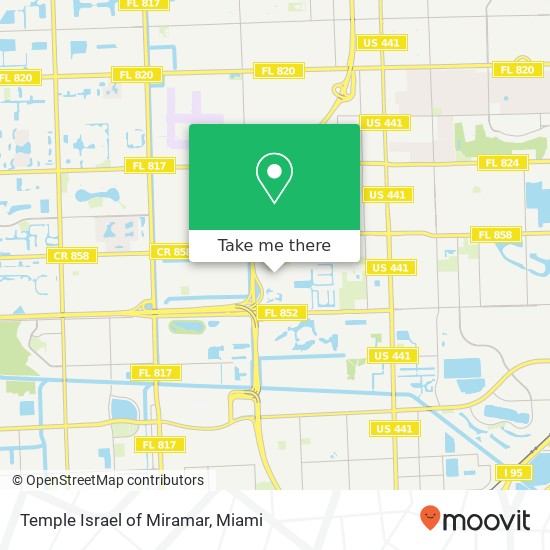 Temple Israel of Miramar map
