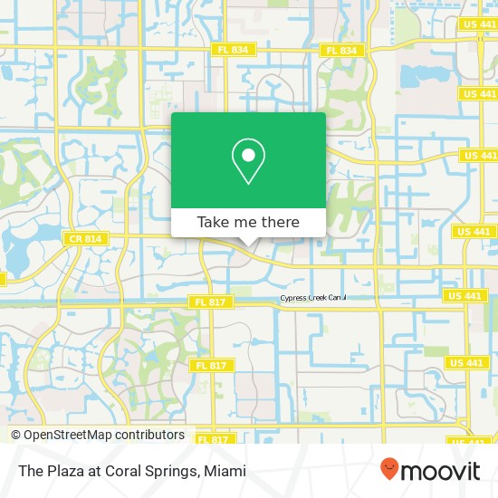 The Plaza at Coral Springs map