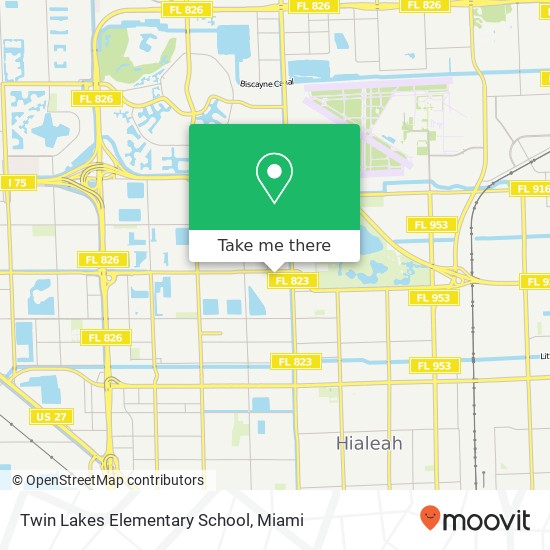 Twin Lakes Elementary School map