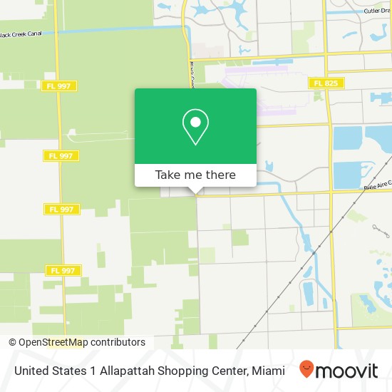 United States 1 Allapattah Shopping Center map