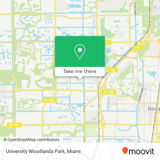 University Woodlands Park map