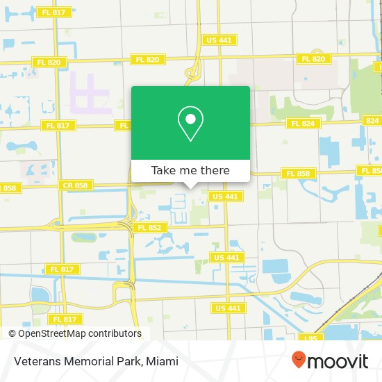 Veterans Memorial Park map