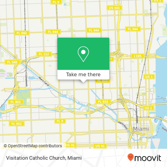 Visitation Catholic Church map