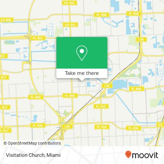 Visitation Church map