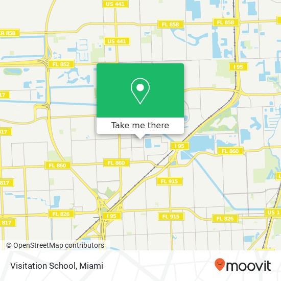 Visitation School map