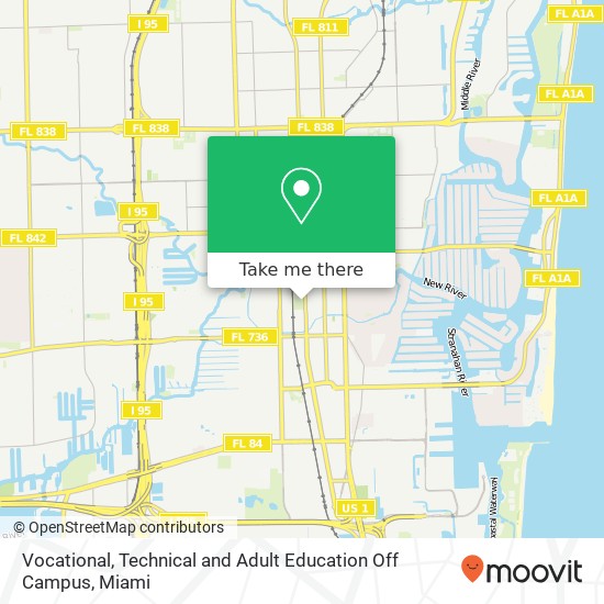 Vocational, Technical and Adult Education Off Campus map