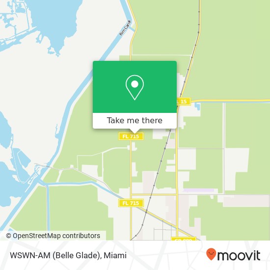 Mapa de WSWN-AM (Belle Glade)