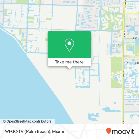 WFGC-TV (Palm Beach) map