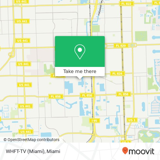 WHFT-TV (Miami) map