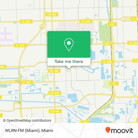 WLRN-FM (Miami) map
