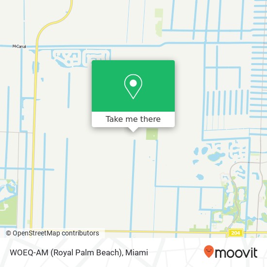 WOEQ-AM (Royal Palm Beach) map