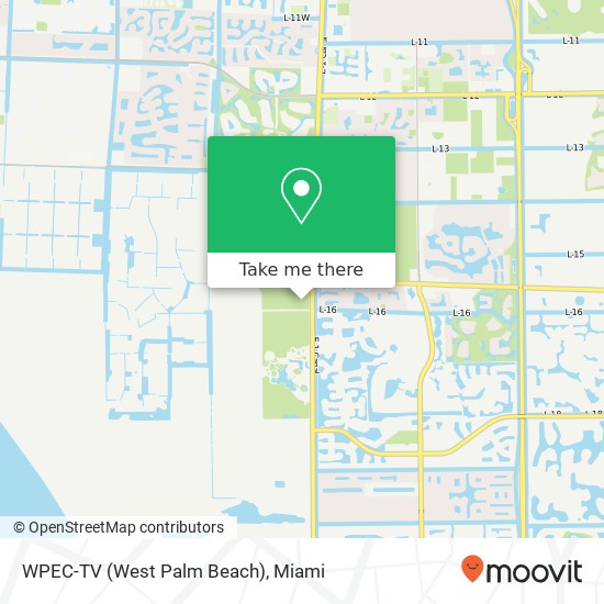 WPEC-TV (West Palm Beach) map