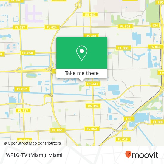 Mapa de WPLG-TV (Miami)