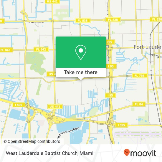 West Lauderdale Baptist Church map