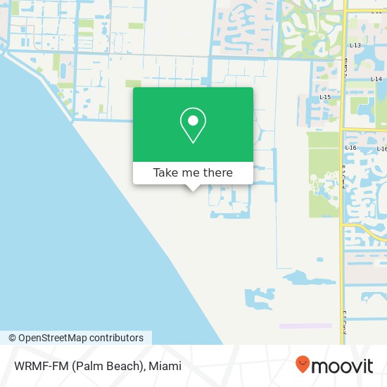 Mapa de WRMF-FM (Palm Beach)