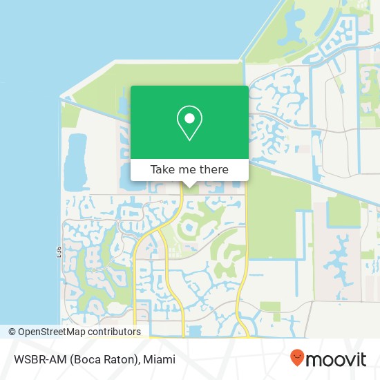 Mapa de WSBR-AM (Boca Raton)