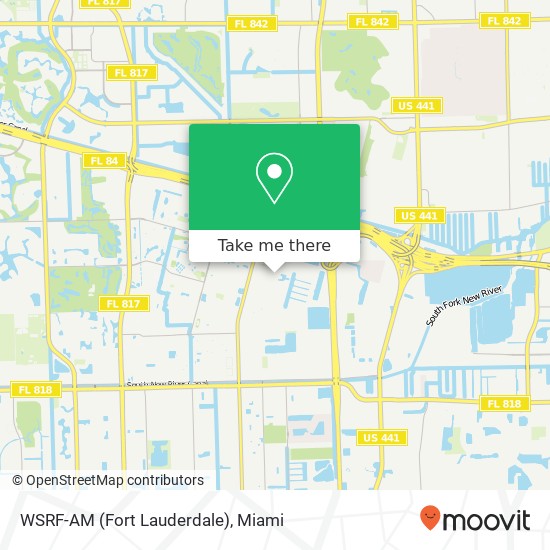 Mapa de WSRF-AM (Fort Lauderdale)
