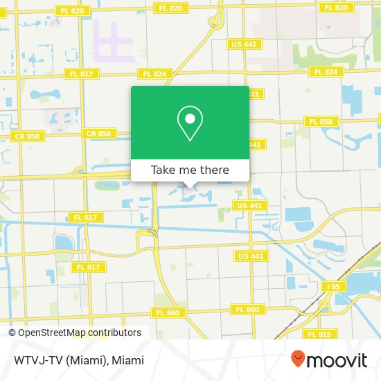 WTVJ-TV (Miami) map