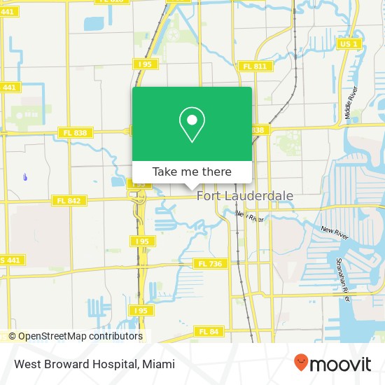 Mapa de West Broward Hospital