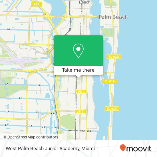 Mapa de West Palm Beach Junior Academy
