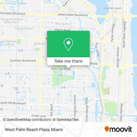 Mapa de West Palm Beach Plaza