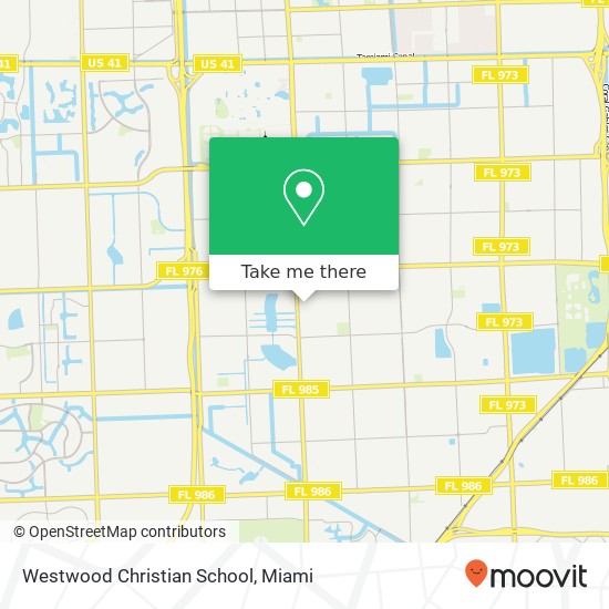Westwood Christian School map