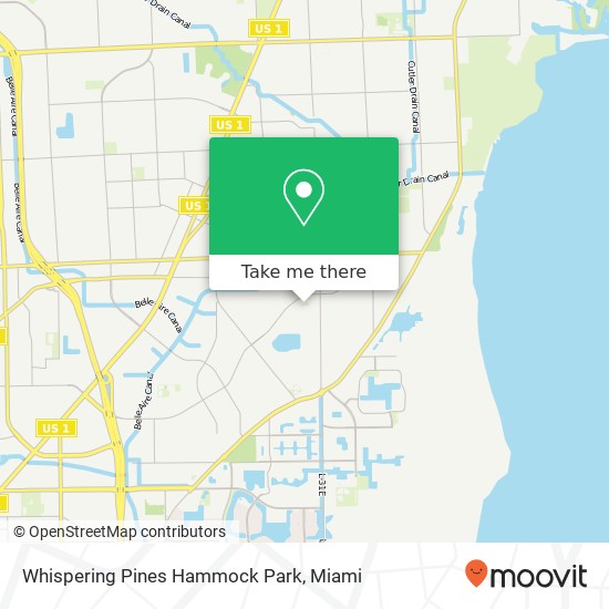 Whispering Pines Hammock Park map