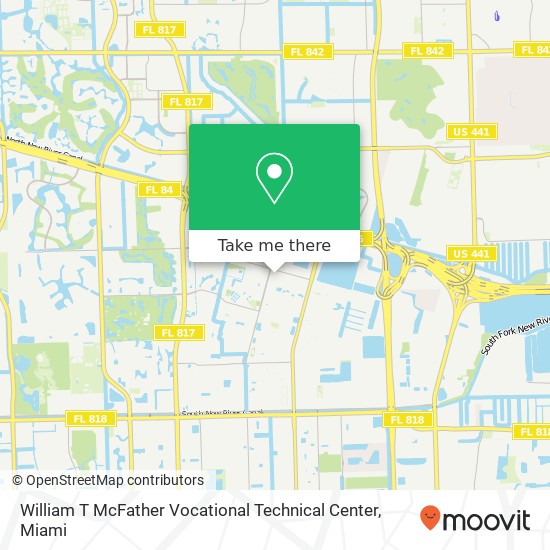William T McFather Vocational Technical Center map