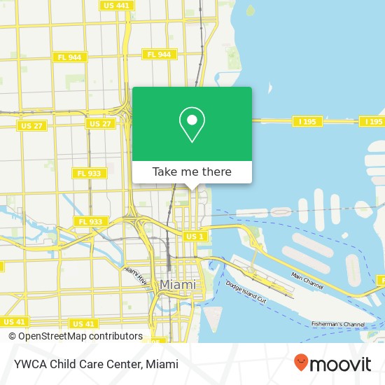 Mapa de YWCA Child Care Center