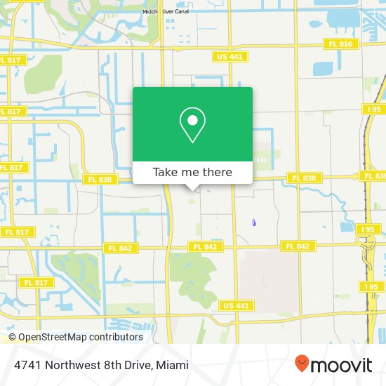 4741 Northwest 8th Drive map