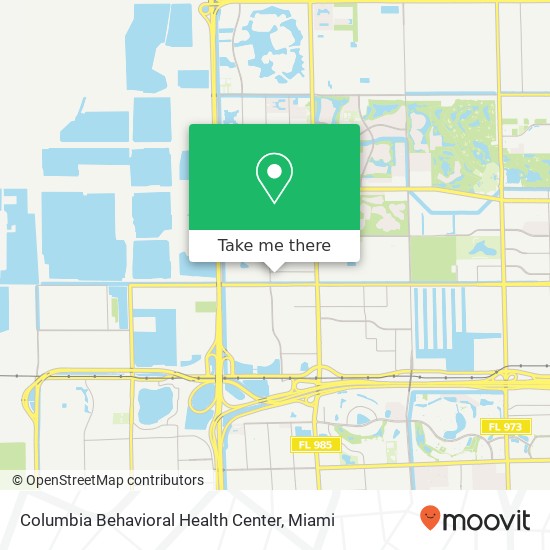 Mapa de Columbia Behavioral Health Center