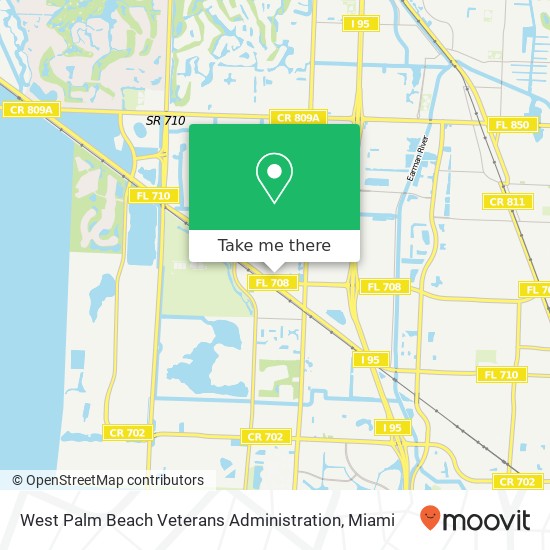 West Palm Beach Veterans Administration map