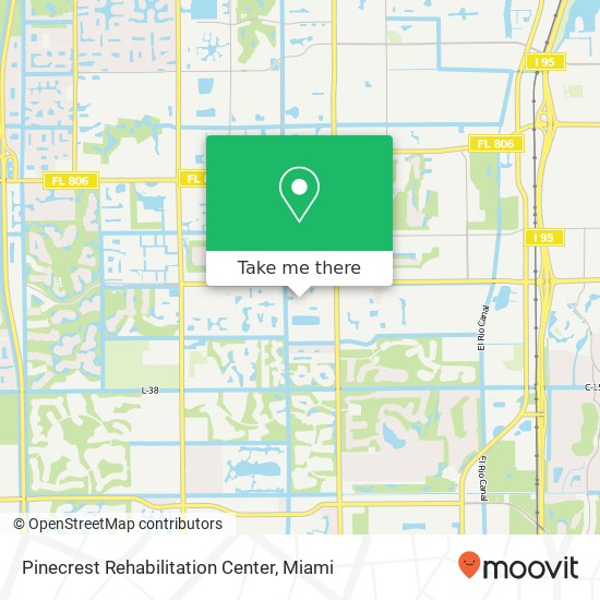 Pinecrest Rehabilitation Center map