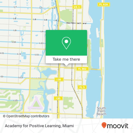 Academy for Positive Learning map