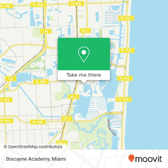 Mapa de Biscayne Academy