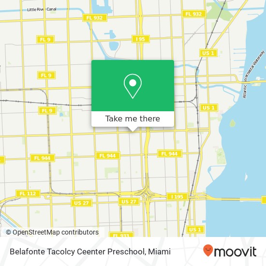 Belafonte Tacolcy Ceenter Preschool map