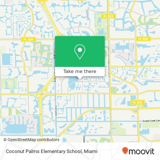 Coconut Palms Elementary School map