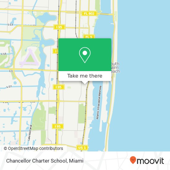 Mapa de Chancellor Charter School