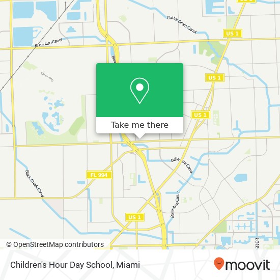 Children's Hour Day School map