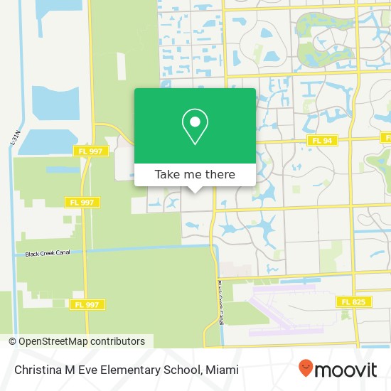 Christina M Eve Elementary School map