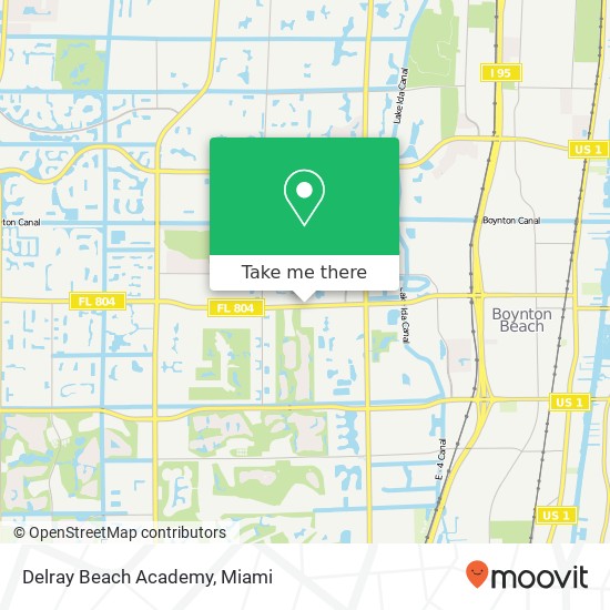 Mapa de Delray Beach Academy