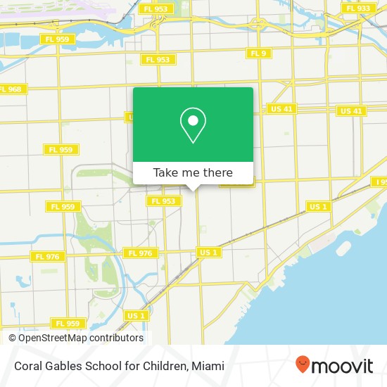 Mapa de Coral Gables School for Children