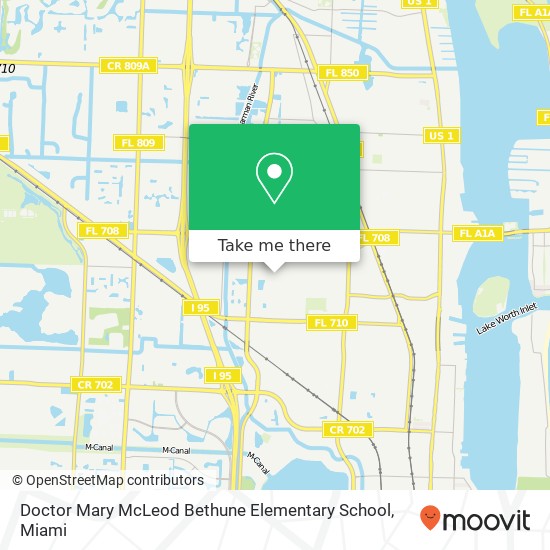 Doctor Mary McLeod Bethune Elementary School map