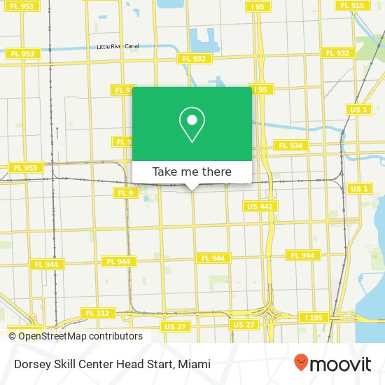 Mapa de Dorsey Skill Center Head Start