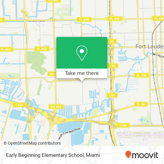 Early Beginning Elementary School map
