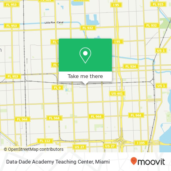 Data-Dade Academy Teaching Center map