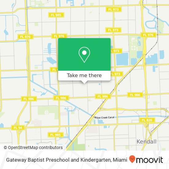 Mapa de Gateway Baptist Preschool and Kindergarten