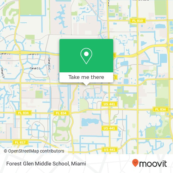 Forest Glen Middle School map